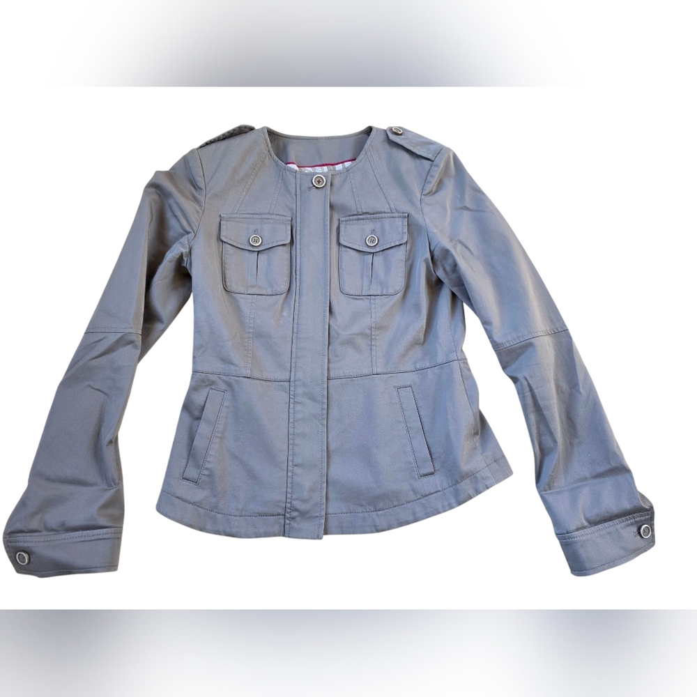Banana Republic Heritage Taupe Safari Style Jacket Size 2 EUC